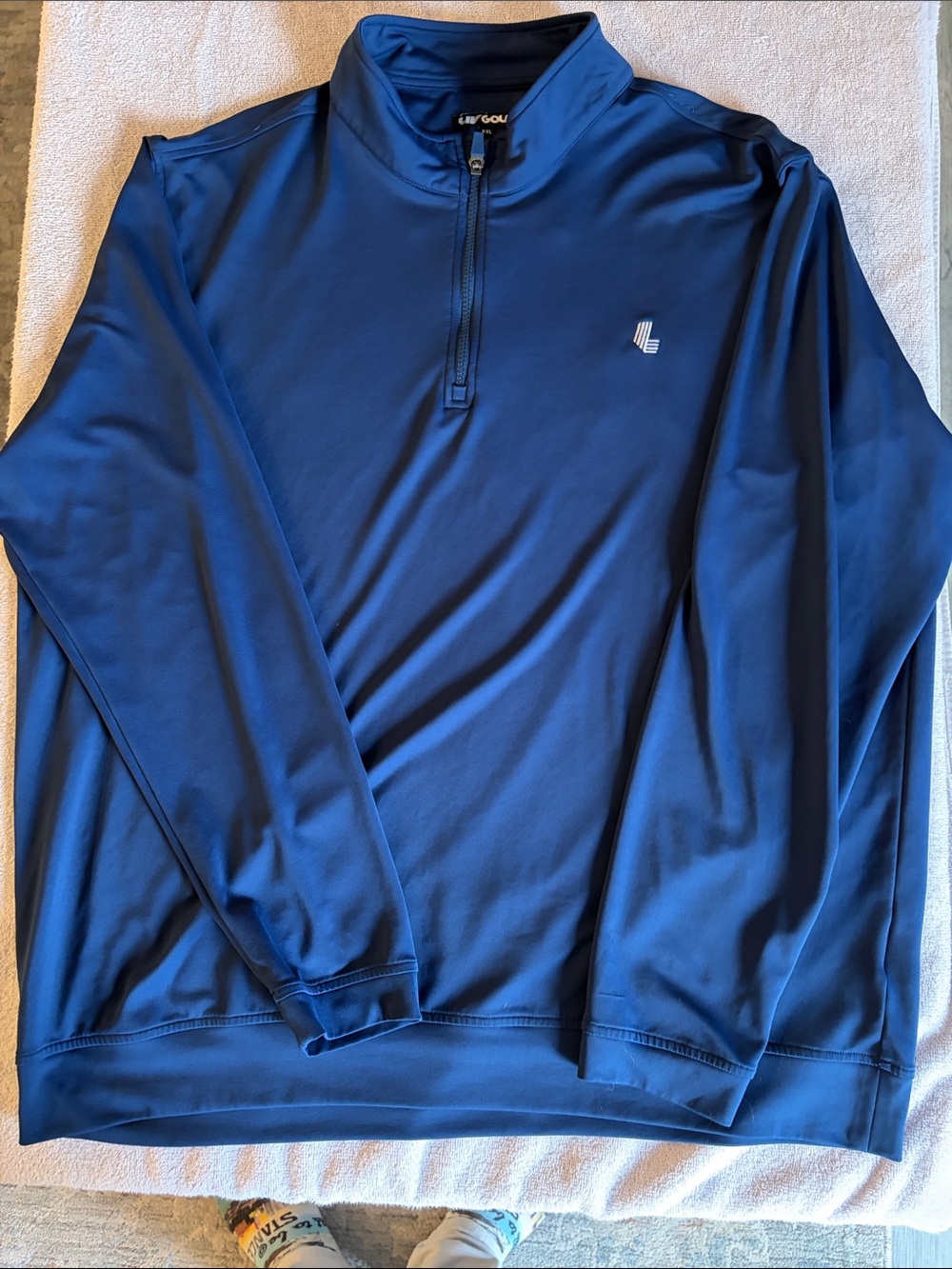 LIV Golf - Men's Navy Quarter‑Zip Performance XXL
